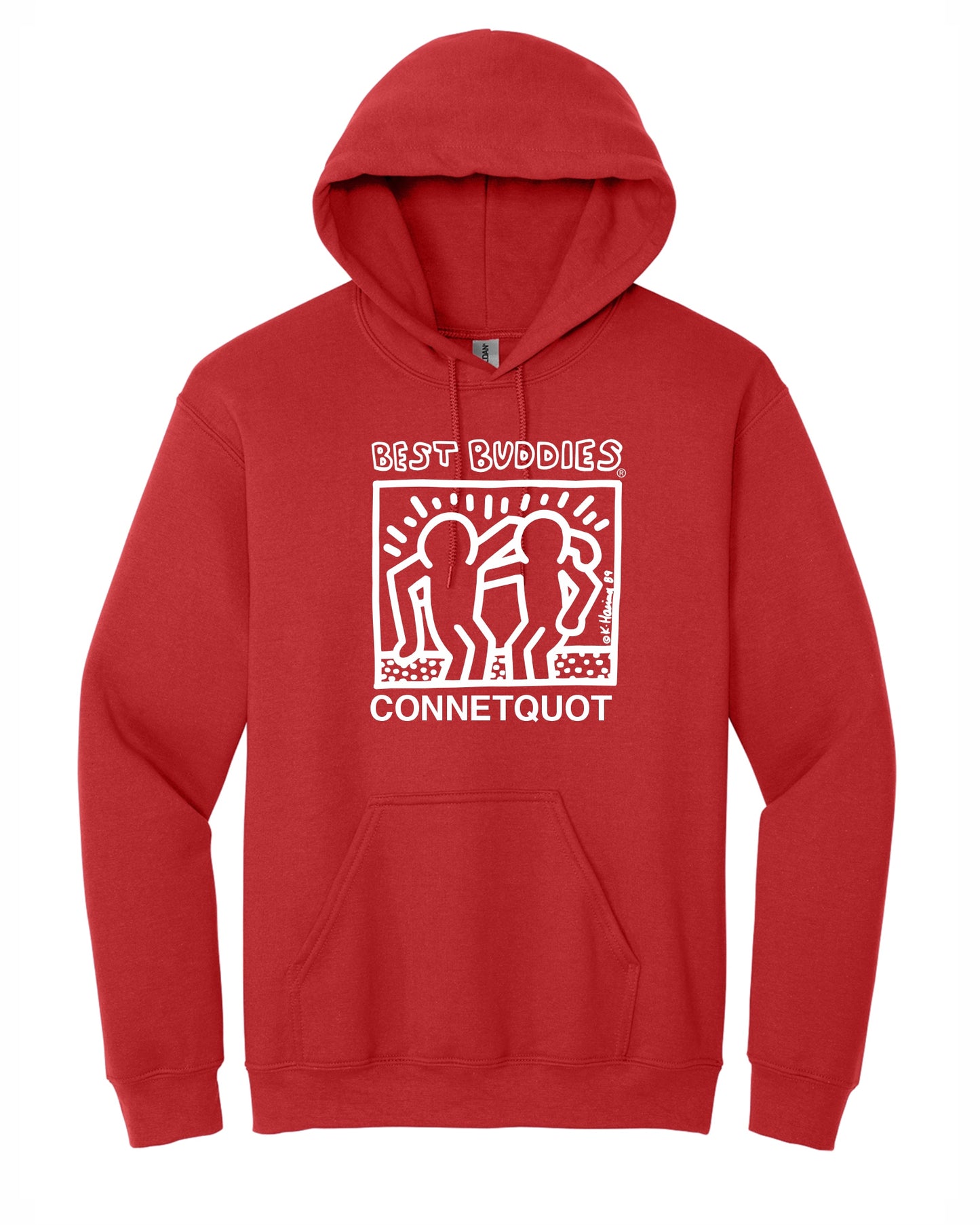 Best Buddies Unisex Printed Hoodie One Color Print