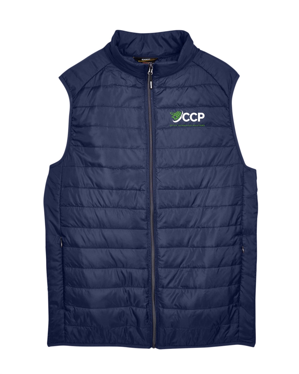 CCP Men's Embroidered Packable Puffer Vest