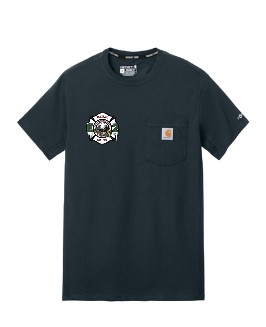 CI FIRE Engine 2 Carhartt Force® Short Sleeve PRINTED Pocket T-Shirt