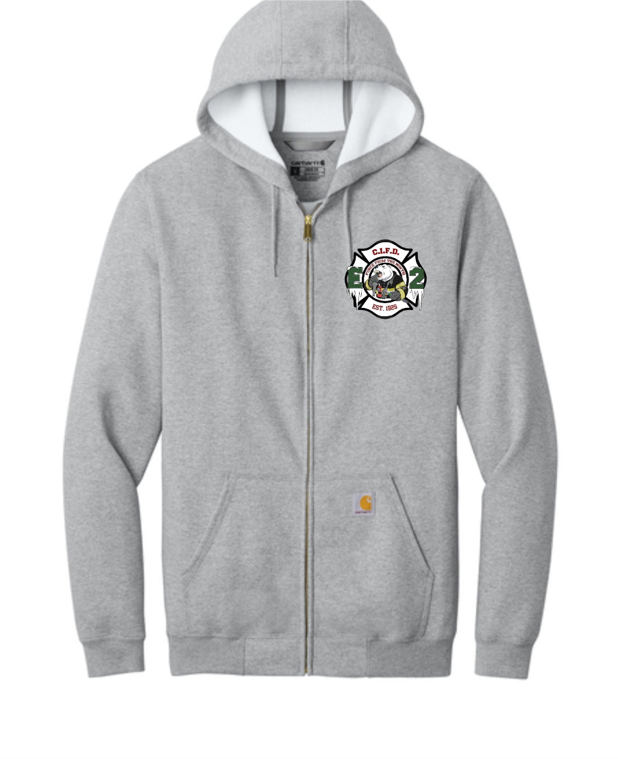 CI FIRE Engine 2 Carhartt ® Midweight Hooded Zip-Front Printed Sweatshirt