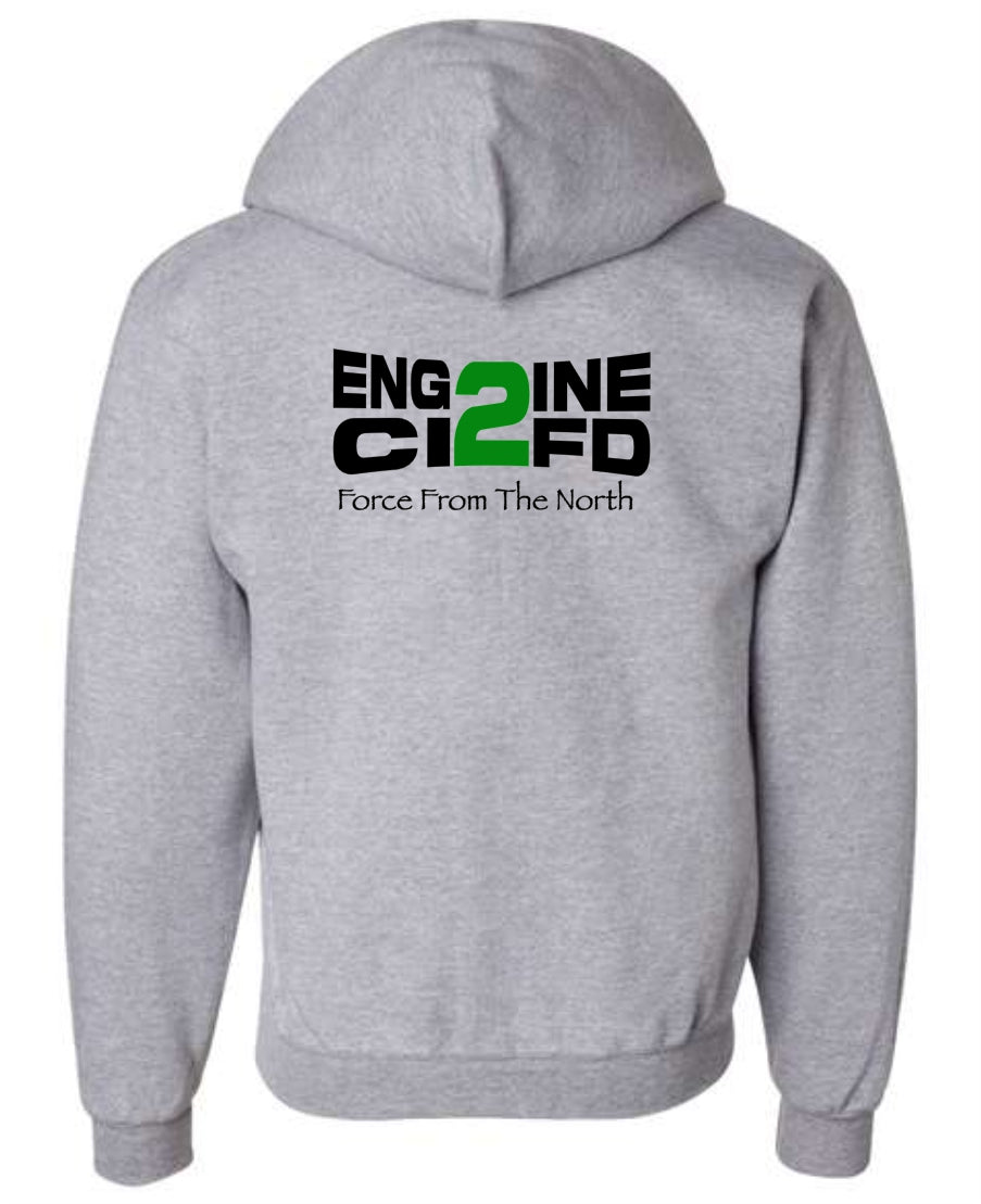 CI FIRE Engine 2 Champion® Powerblend® Full-Zip PRINTED Hoodie