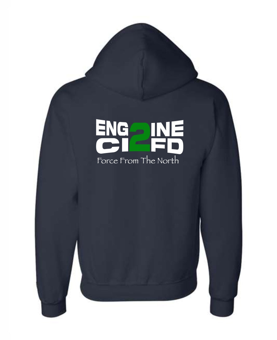 CI FIRE Engine 2 Champion® Powerblend® Full-Zip PRINTED Hoodie