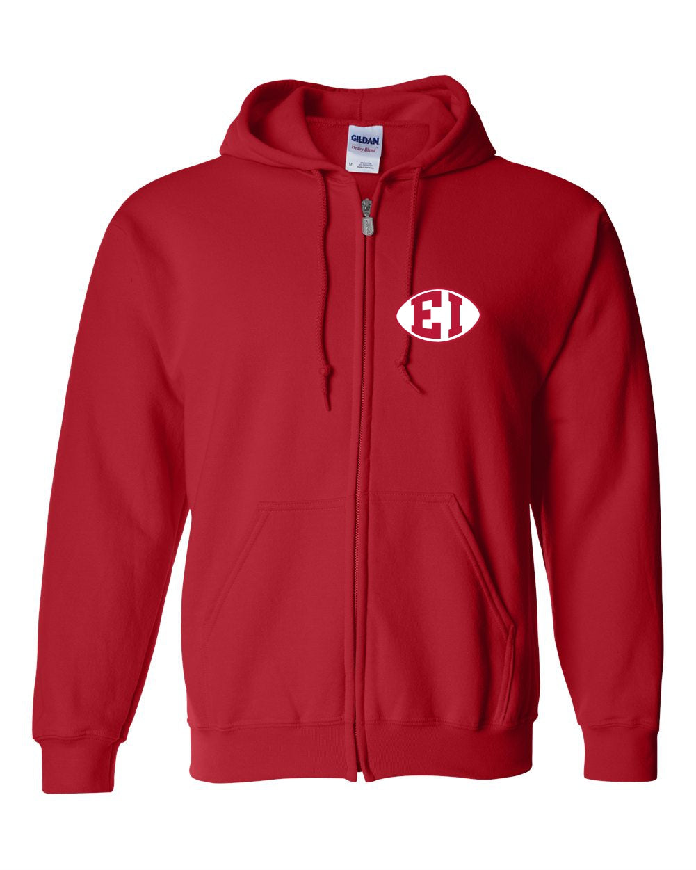EI Redmen Full Zip Hooded Printed Sweatshirt