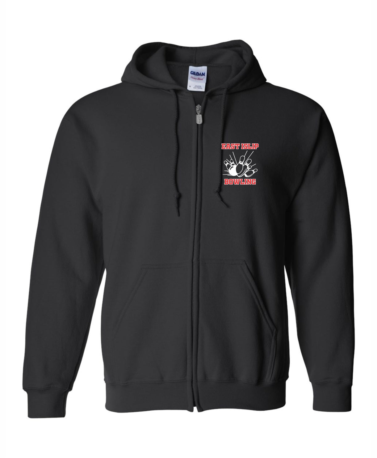 East Islip Full Zip Hooded Printed Sweatshirt
