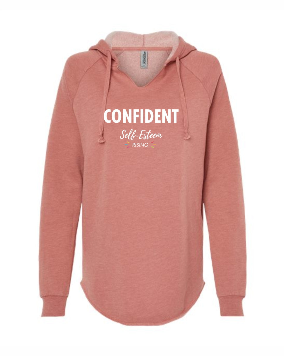 HFF 'Confident Era' Women’s Lightweight Hooded Printed Sweatshirt