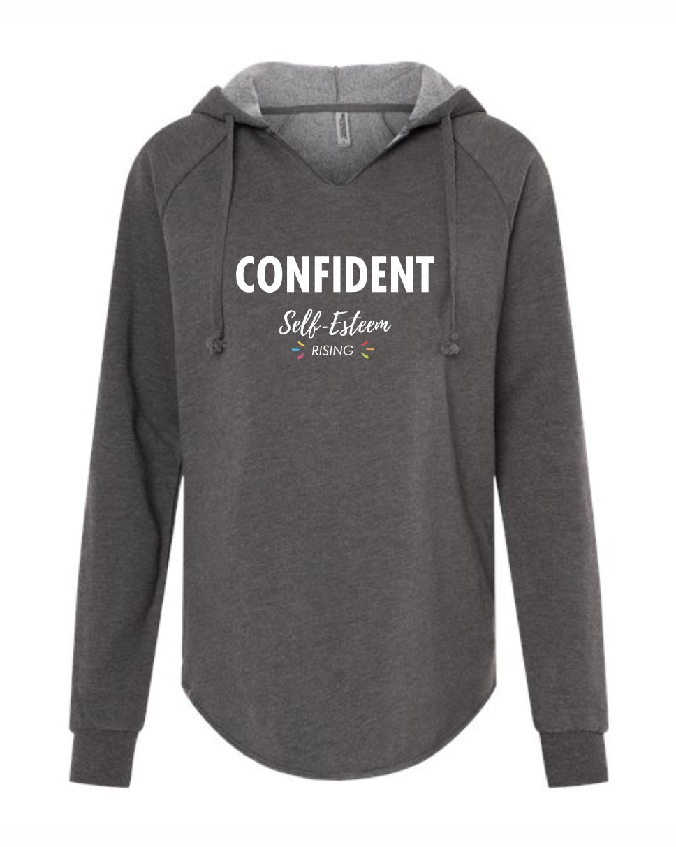 HFF 'Confident Era' Women’s Lightweight Hooded Printed Sweatshirt