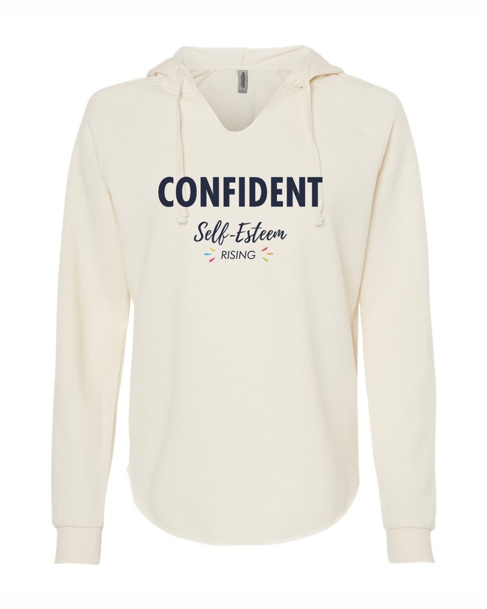 HFF 'Confident Era' Women’s Lightweight Hooded Printed Sweatshirt