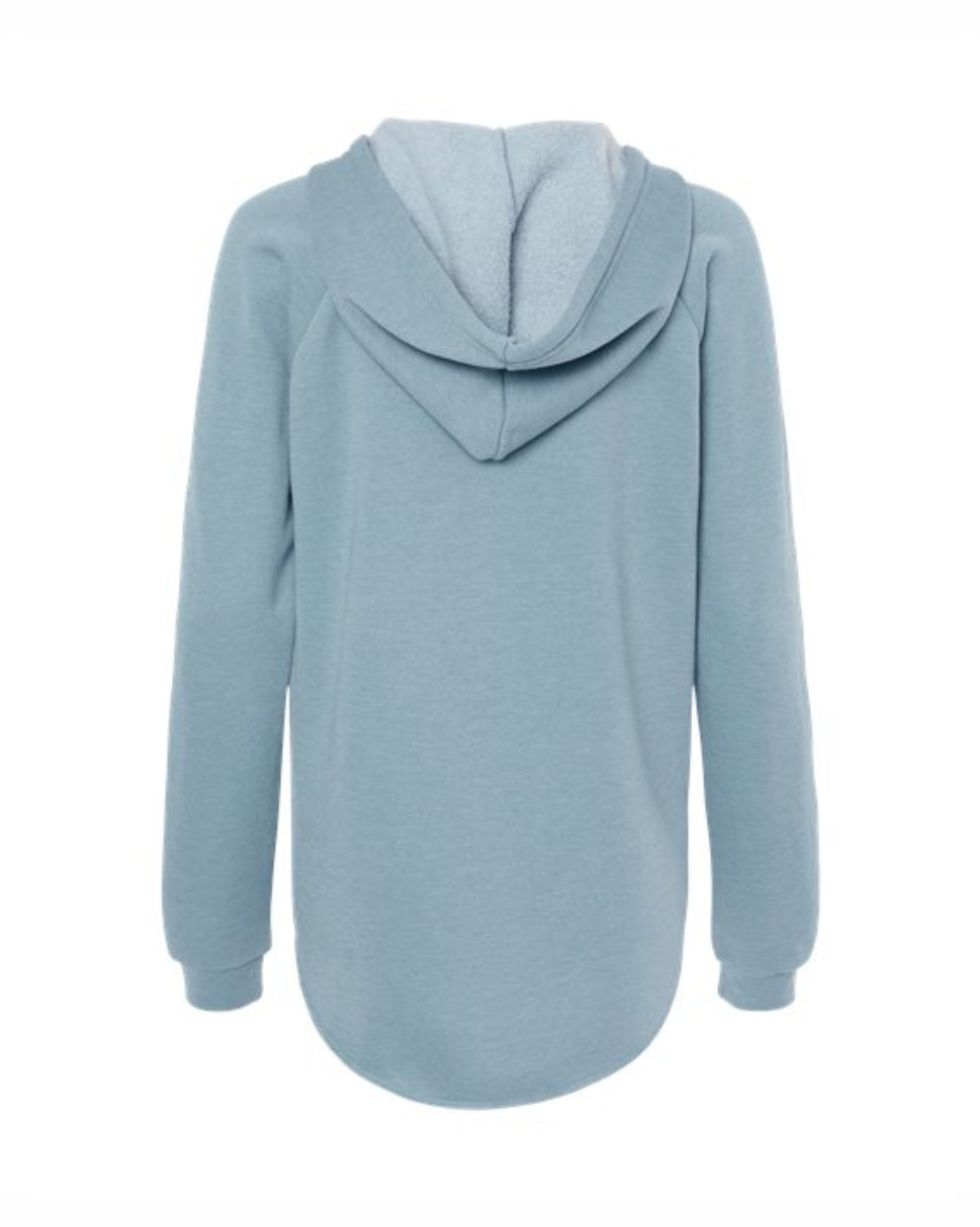 HFF Women’s Lightweight Wave Wash Hooded Sweatshirt