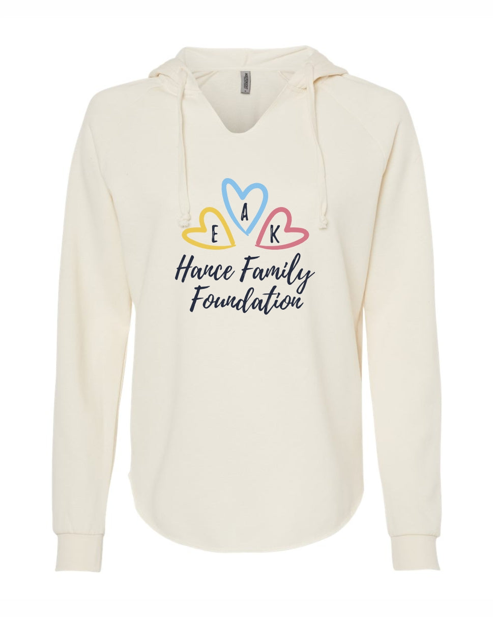 HFF Women’s Lightweight Wave Wash Hooded Sweatshirt