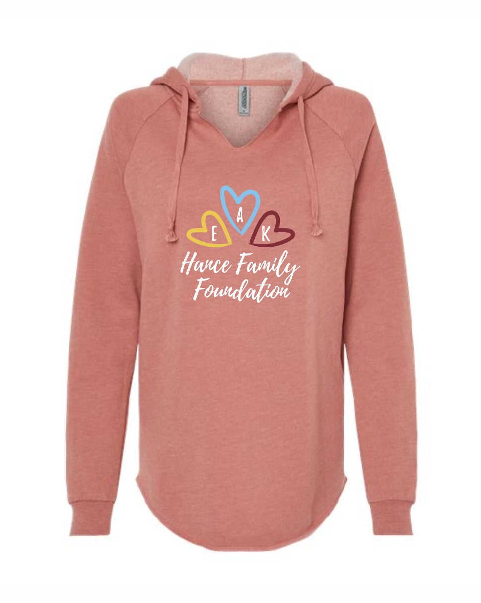 HFF Women’s Lightweight Wave Wash Hooded Sweatshirt