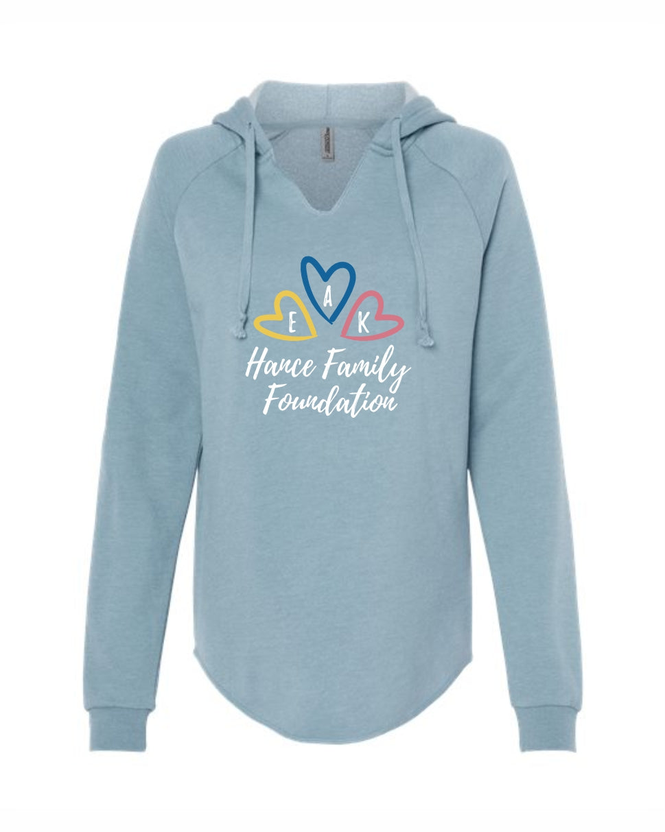 HFF Women’s Lightweight Wave Wash Hooded Sweatshirt