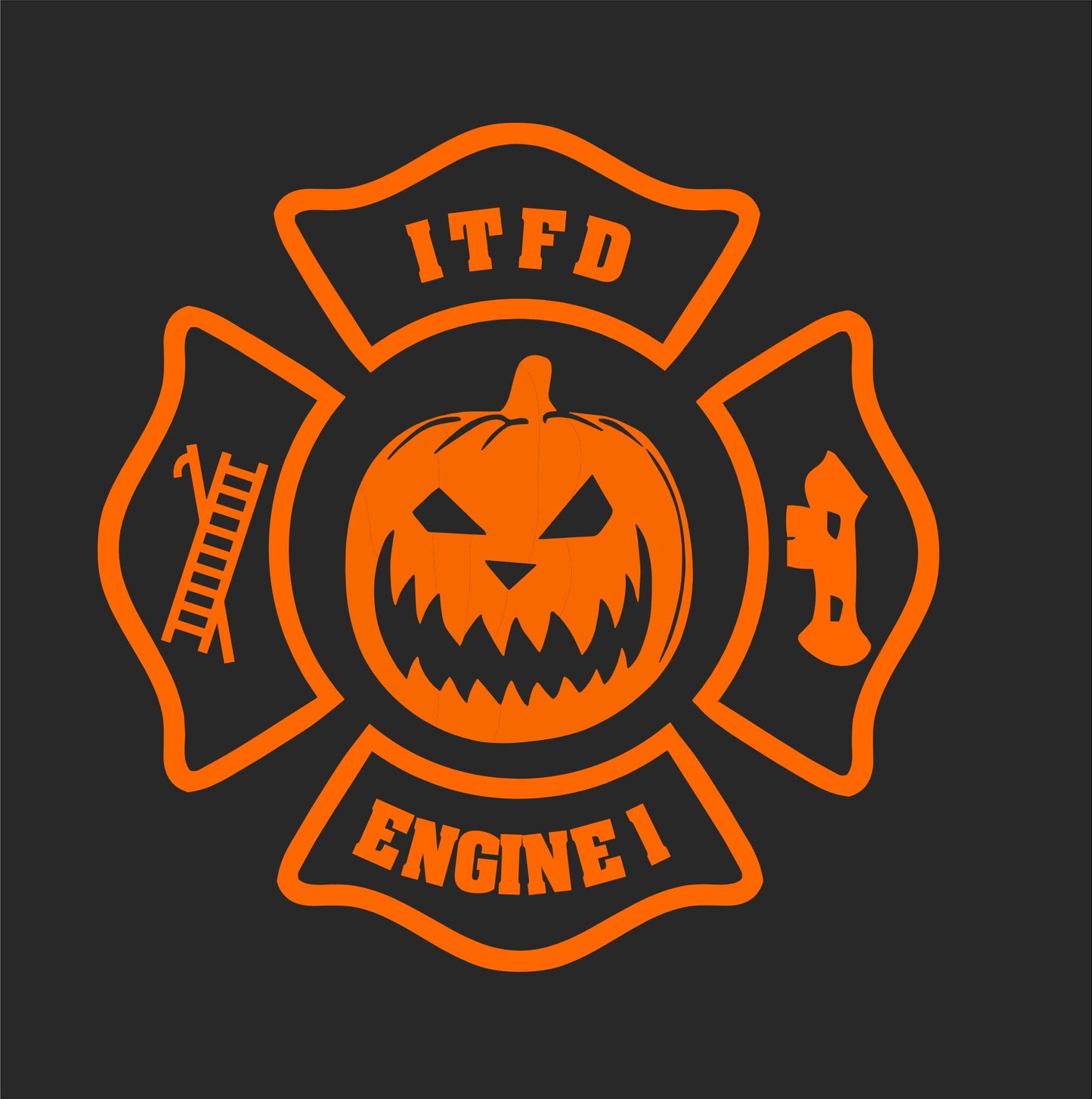 ITFD Halloween Design Unisex Printed Tee