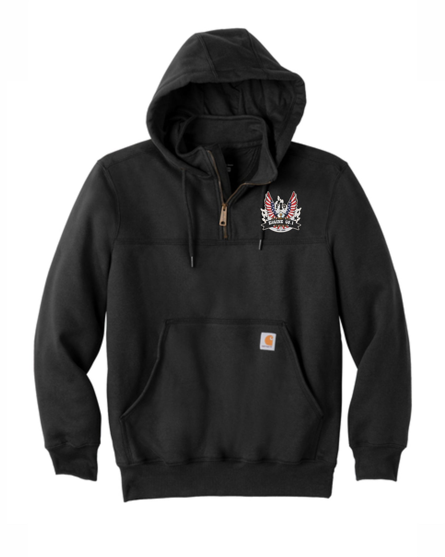 ENGINE 1 EAGLE Carhartt ® Rain Defender ® Paxton Heavyweight Hooded Zip Mock Sweatshirt