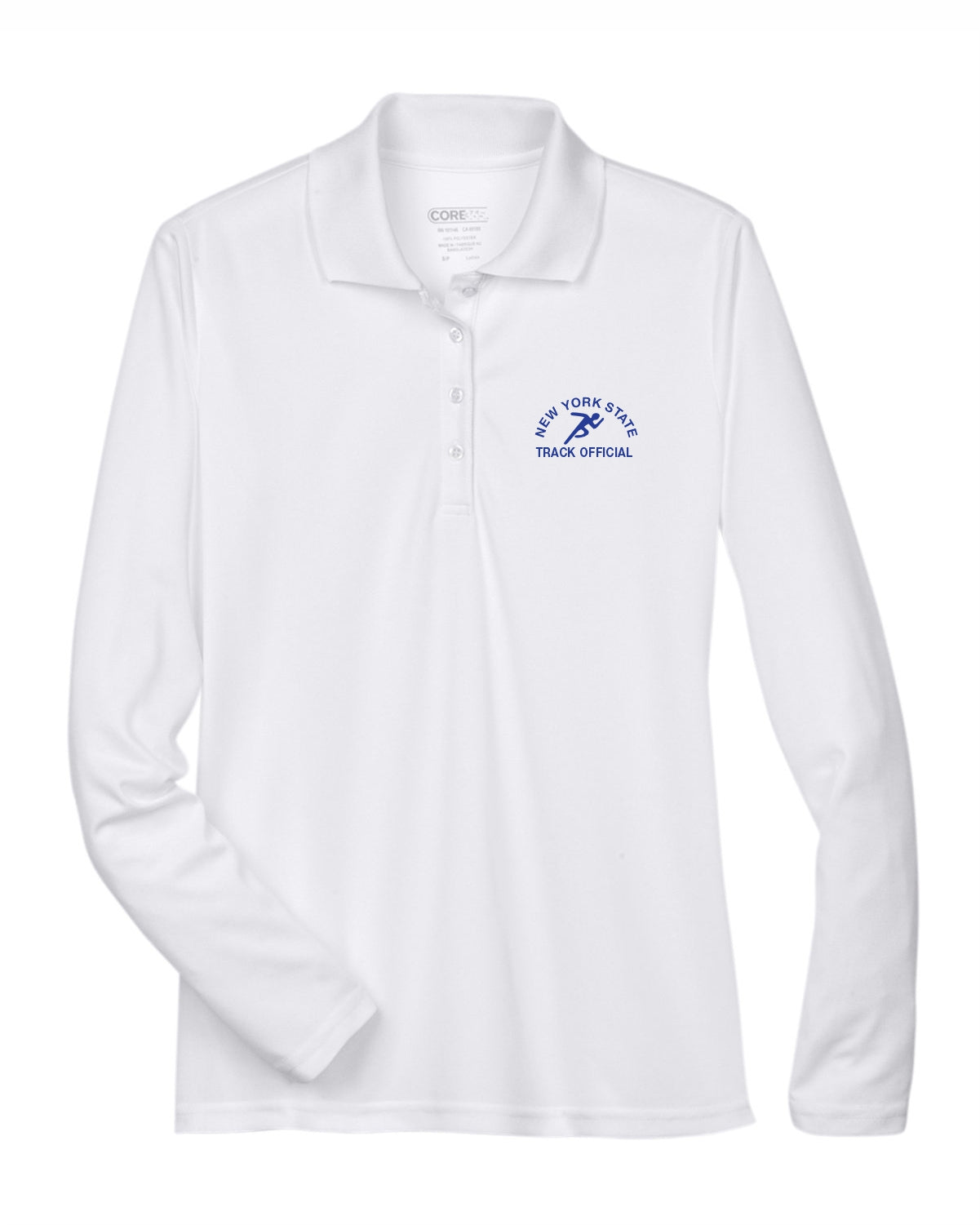 NYS Track Officials Women's Embroidered Longsleeve Performance Polo