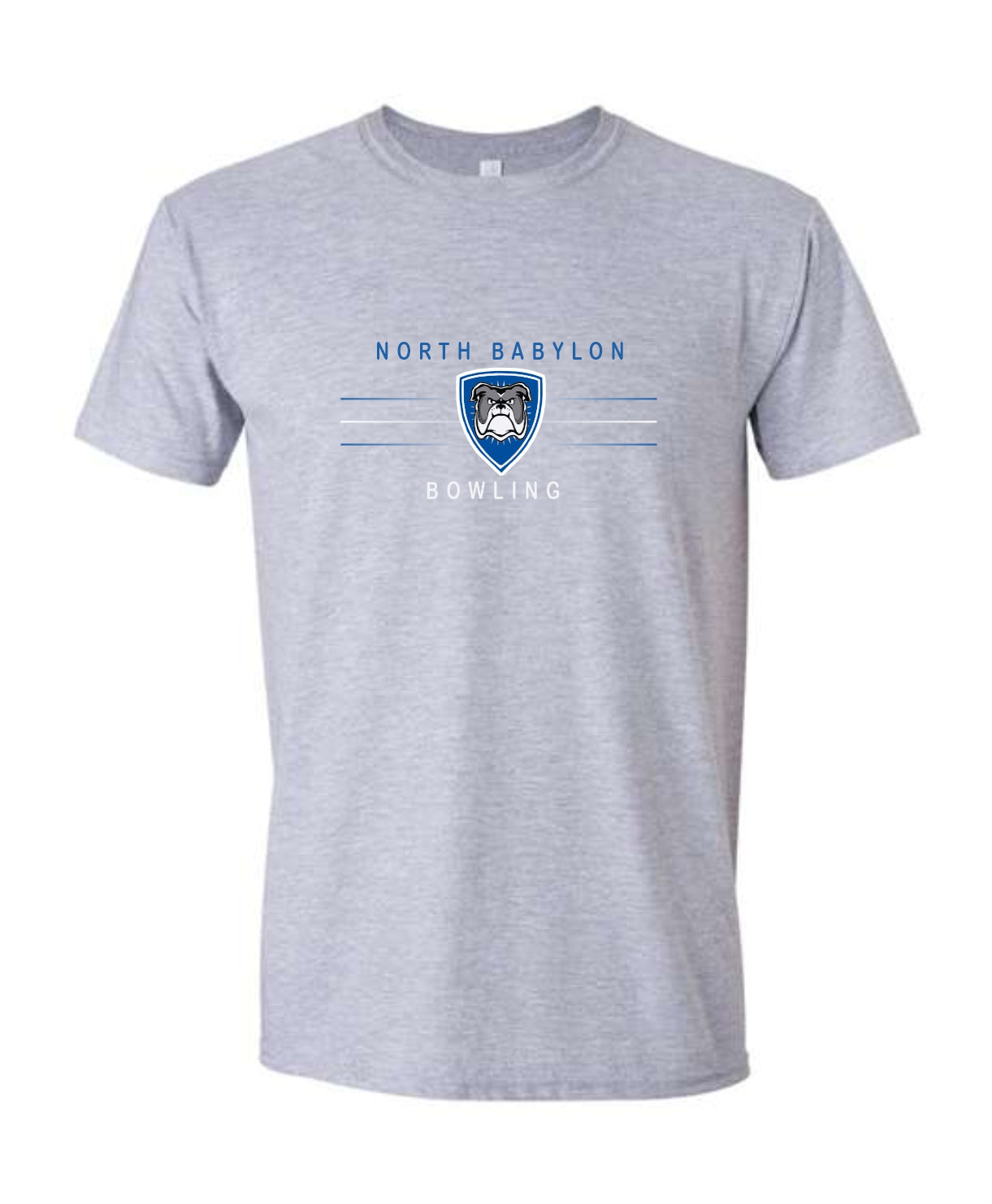 North Babylon Bowling Lined Design Unisex Printed Tee