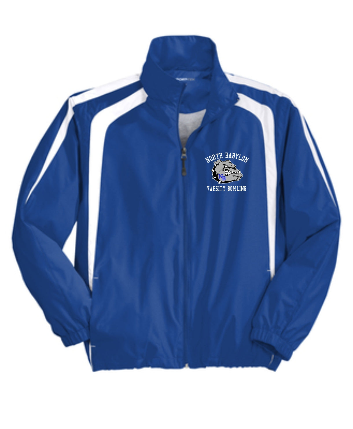 North Babylon Bowling Colorblock Raglan Jacket