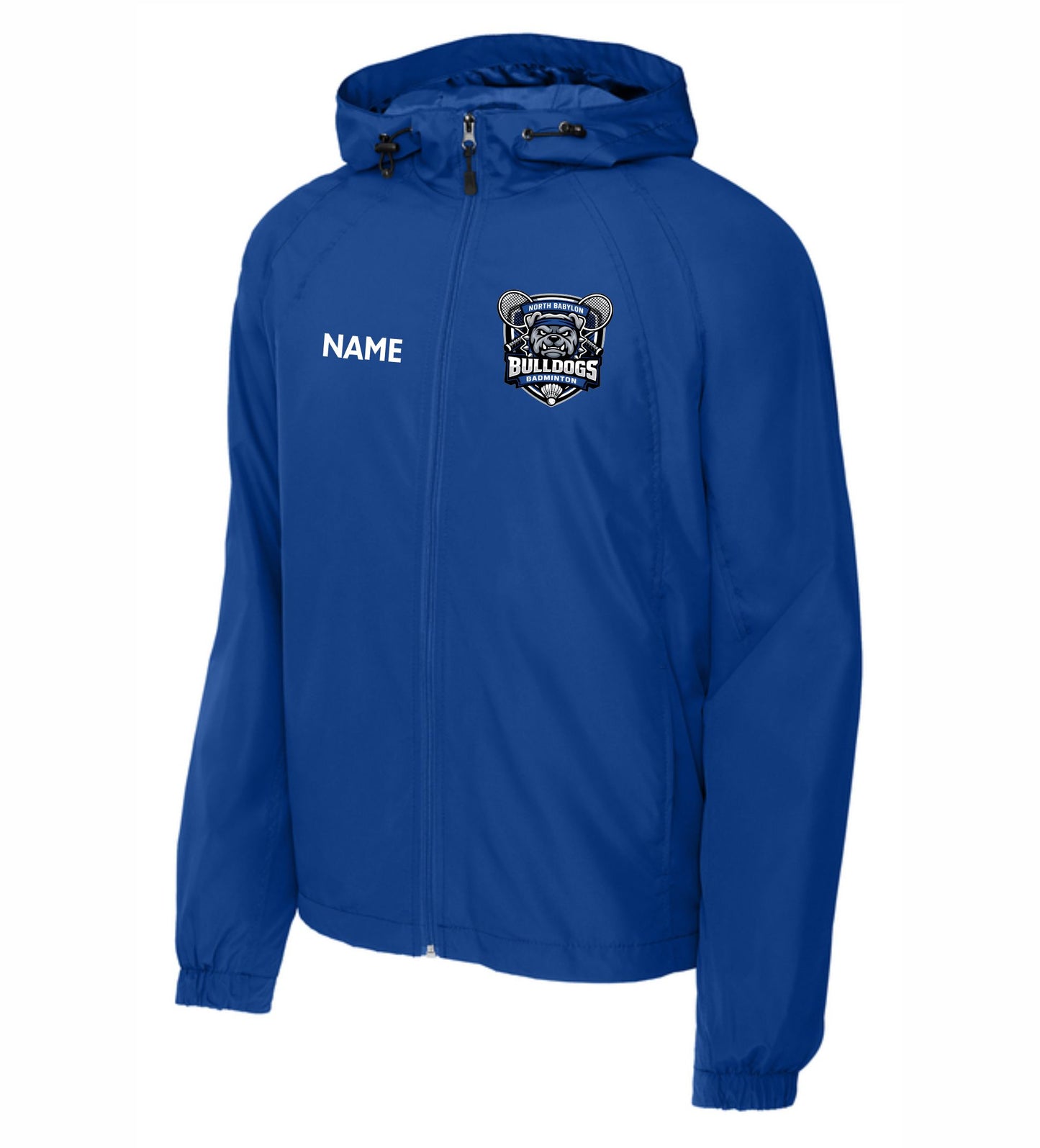 North Babylon Badminton Unisex Full Zip Printed Windbreaker