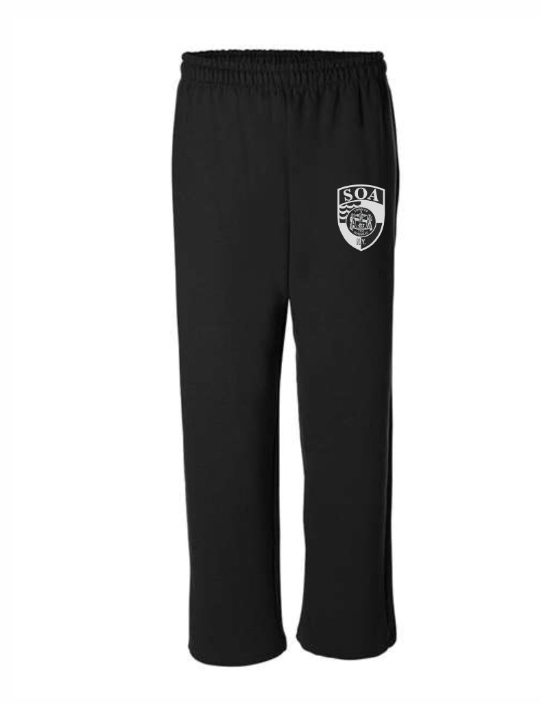 RPD SOA Patch Black and White - Adult 50/50 Open-Bottom Sweatpants