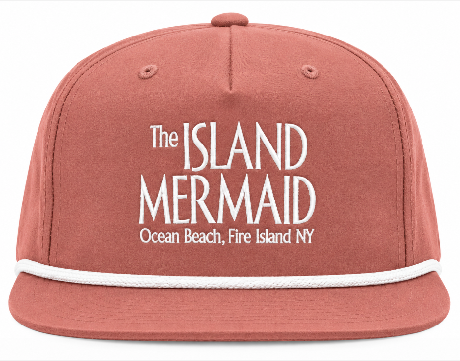 Island Mermaid Embroidered Rope Hat