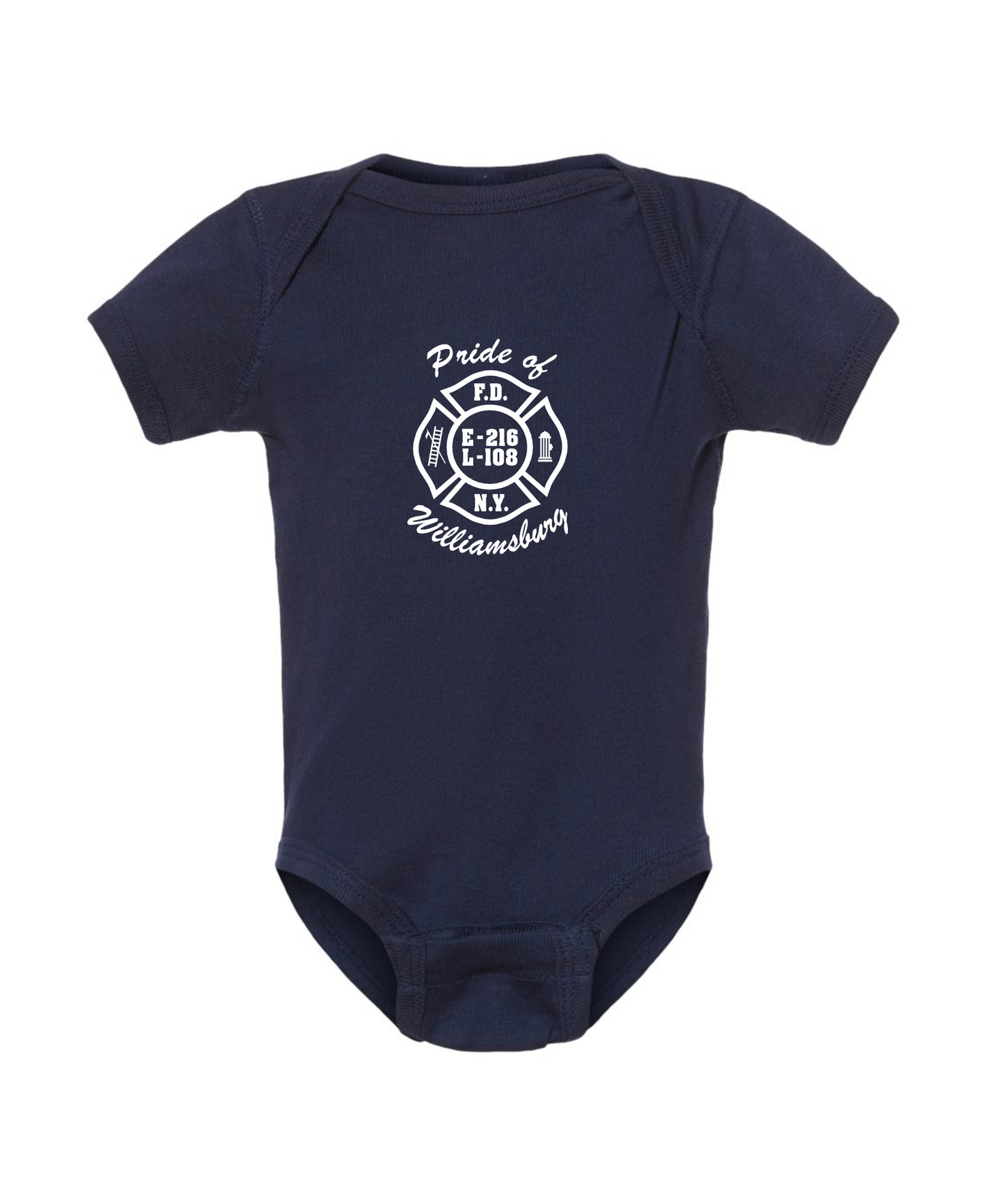 Engine 216 Baby Onesie