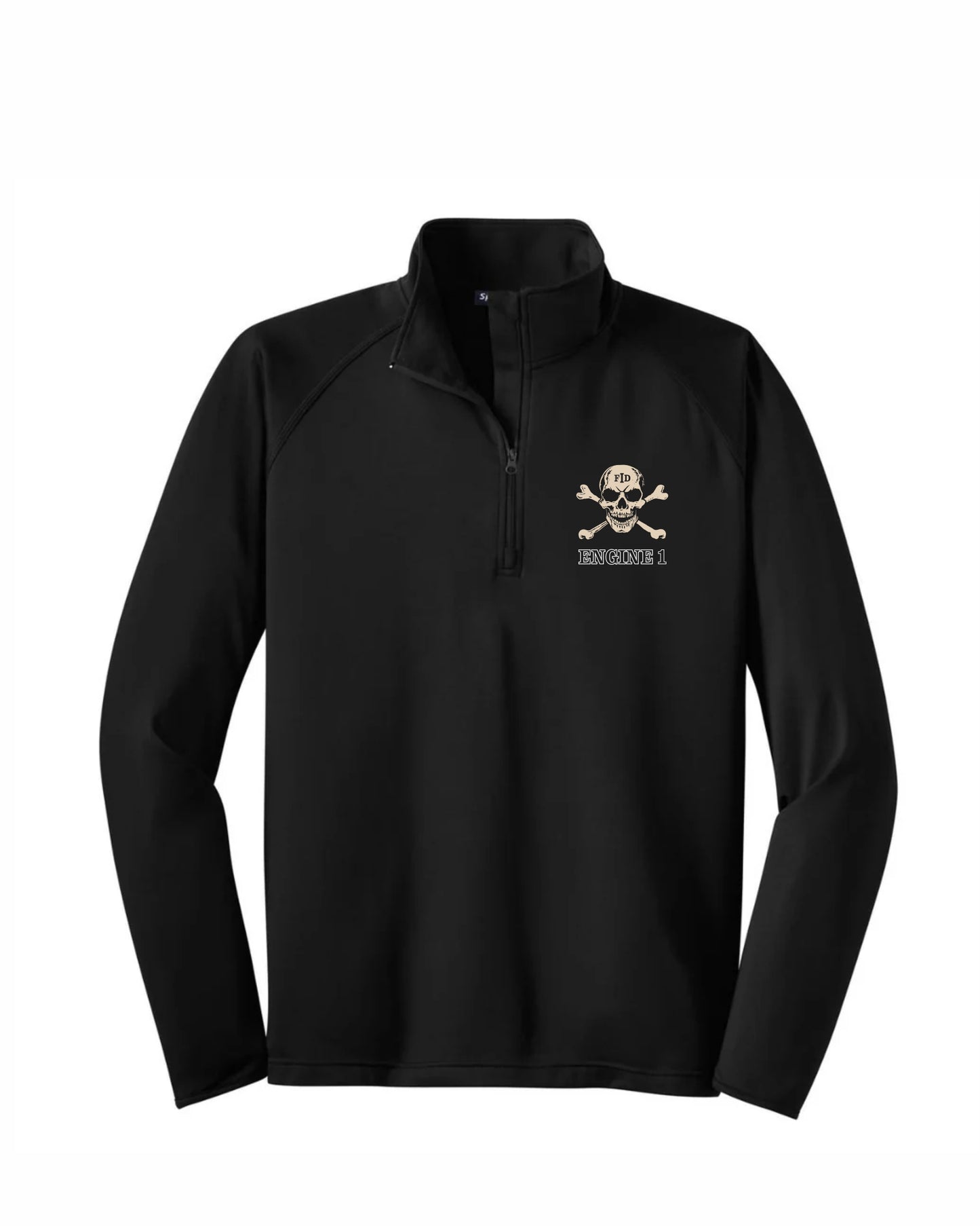 ENGINE 1 SKULL Stretch 1/4-Zip Printed Pullover