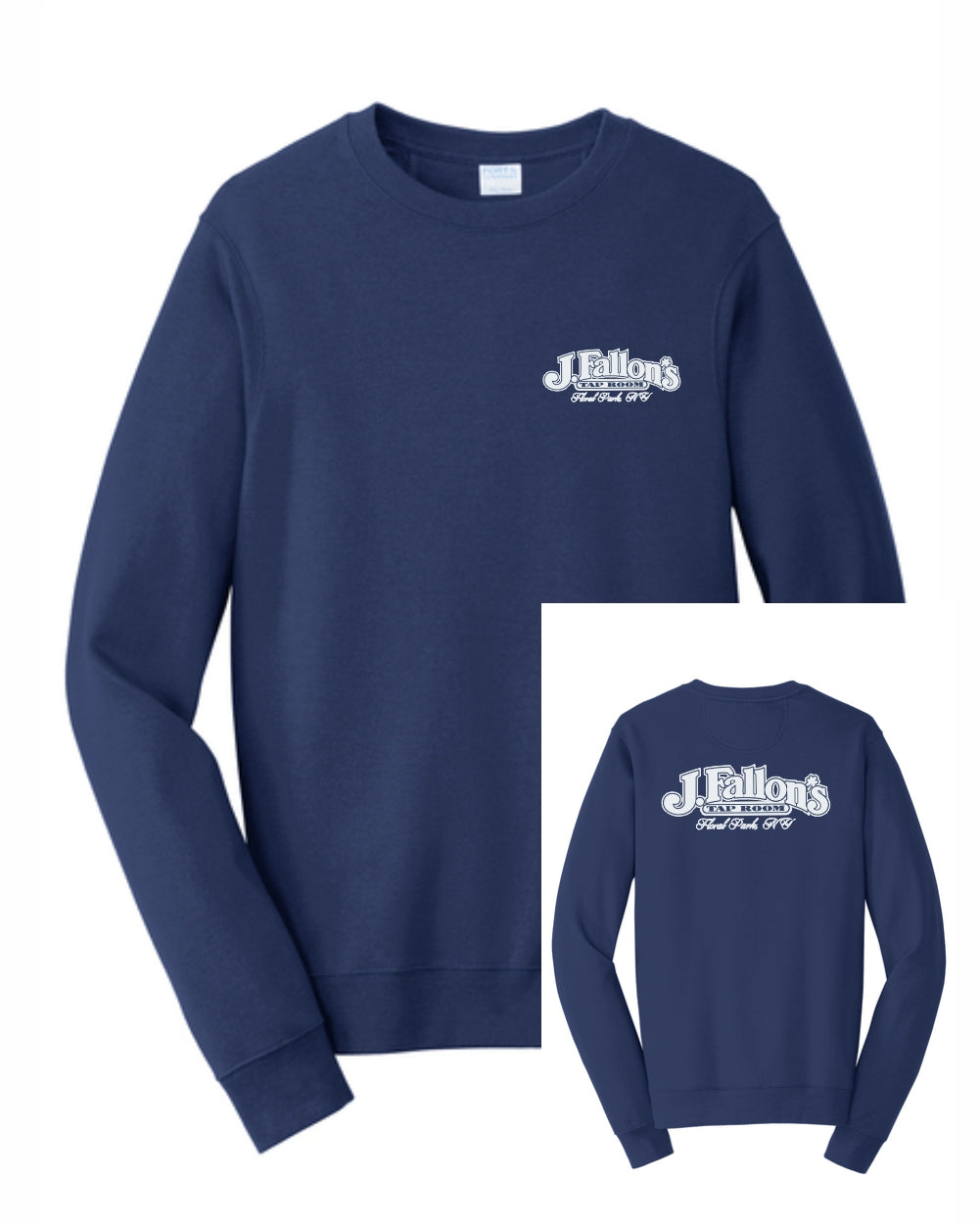 J Fallon's Bar Design Longsleeve Tee Front Back Print