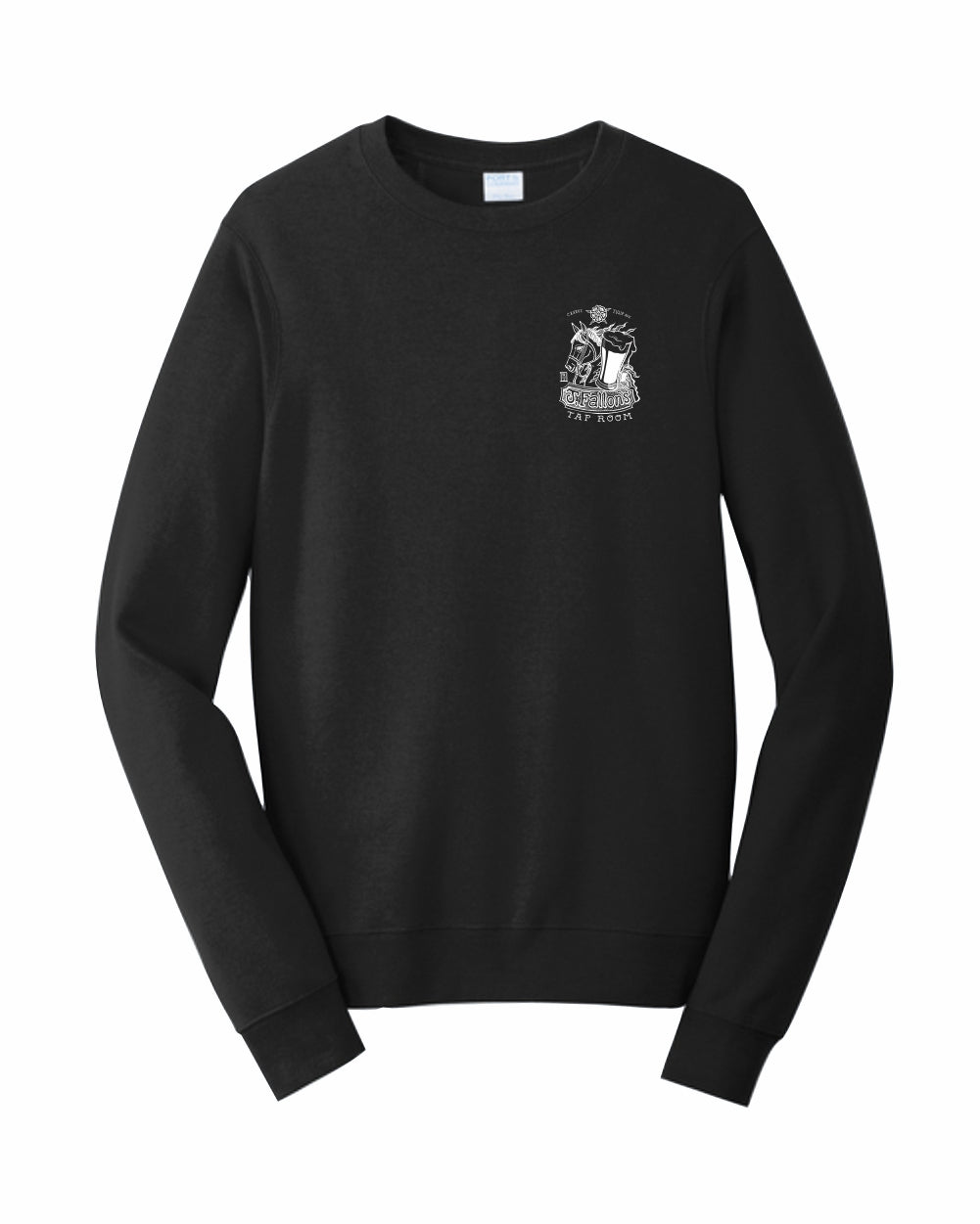J Fallon's Horse Design Crewneck Sweatshirt Front and Back Print