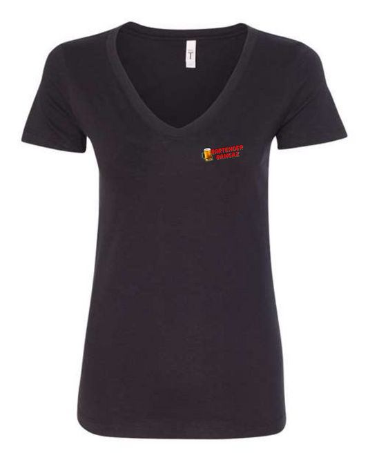Bartender Bangaz Women's V-Neck Tee