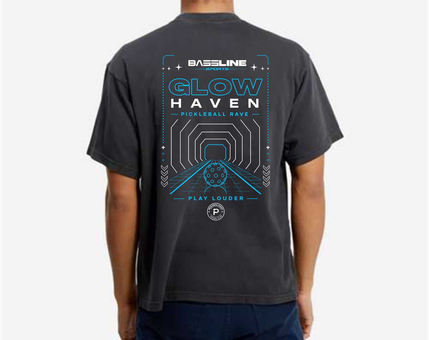 Bassline Sports "Glow Haven" Blacklight Tee