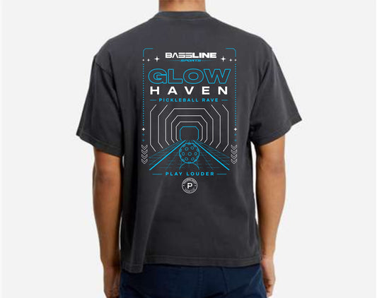Bassline Sports "Glow Haven" Blacklight Tee