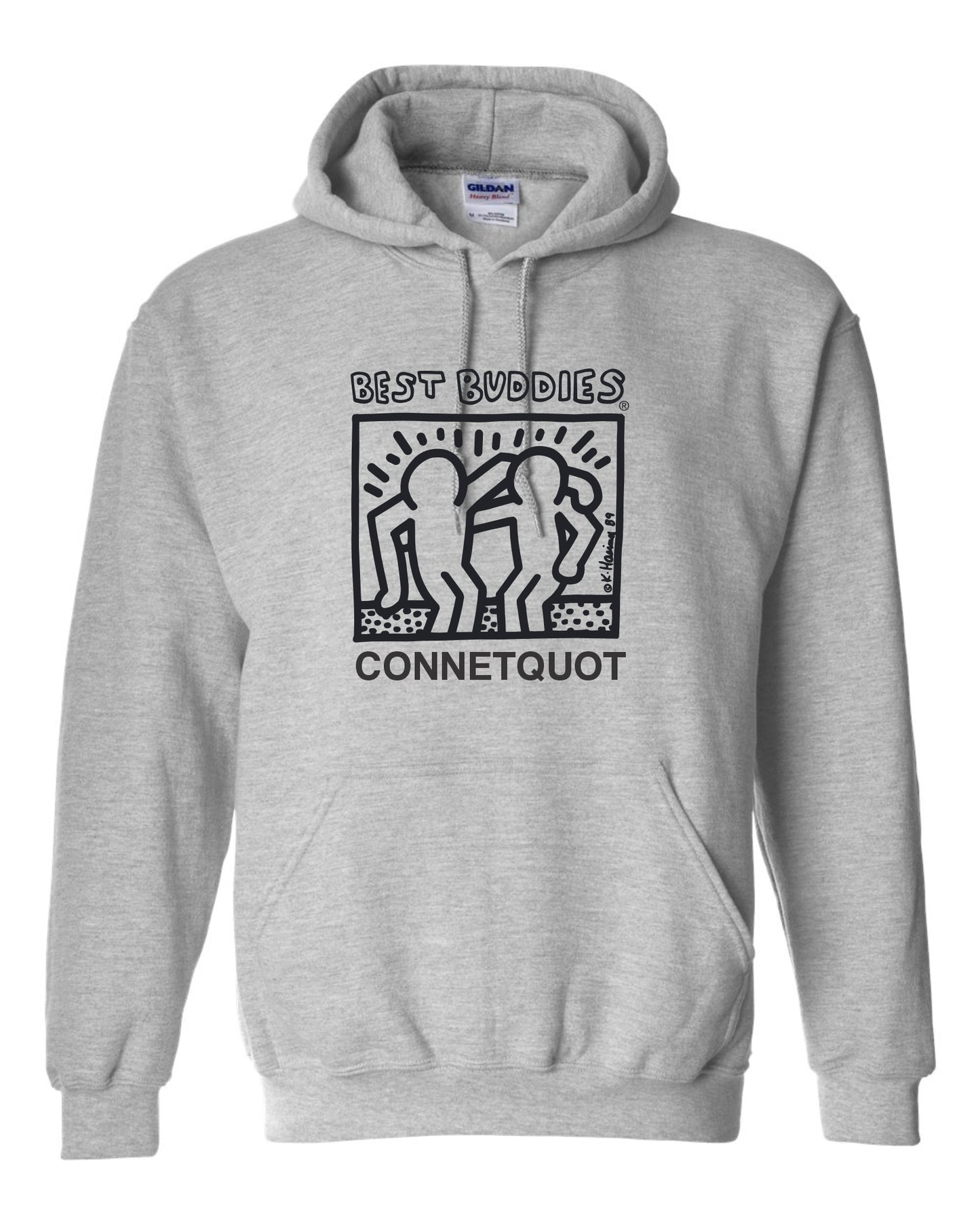 Best Buddies Unisex Printed Hoodie One Color Print