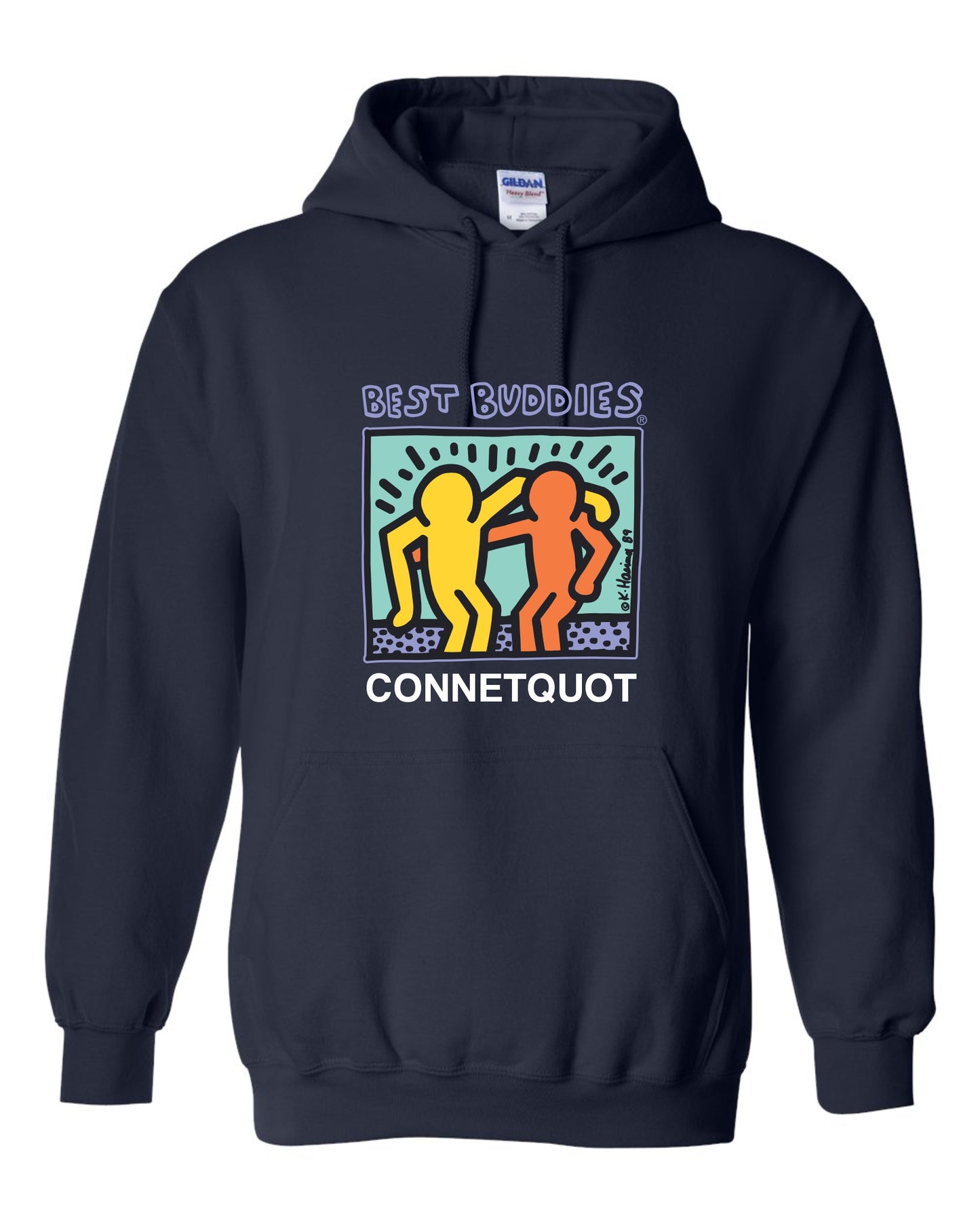Best Buddies Unisex Printed Hoodie Full Color Print