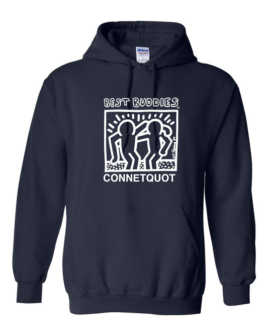 Best Buddies Unisex Printed Hoodie One Color Print