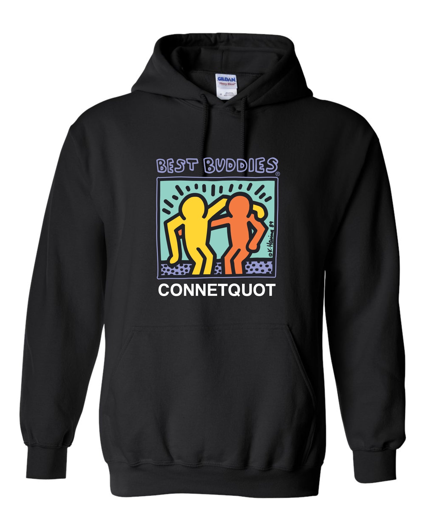 Best Buddies Unisex Printed Hoodie Full Color Print