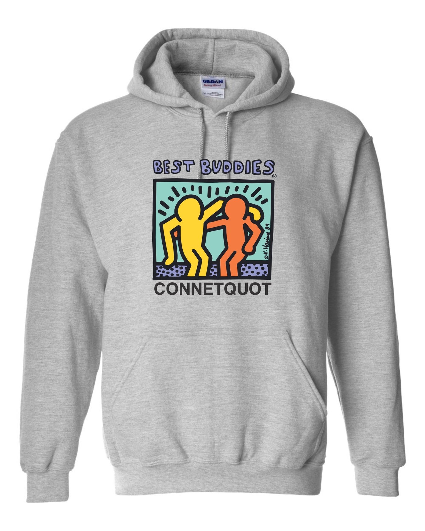 Best Buddies Unisex Printed Hoodie Full Color Print