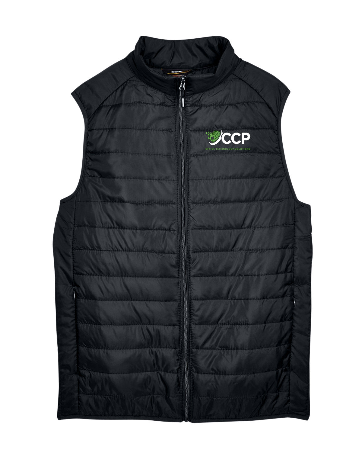 CCP Men's Embroidered Packable Puffer Vest