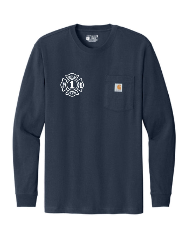 CI FIRE Carhartt ® Workwear Pocket Long Sleeve PRINTED T-Shirt