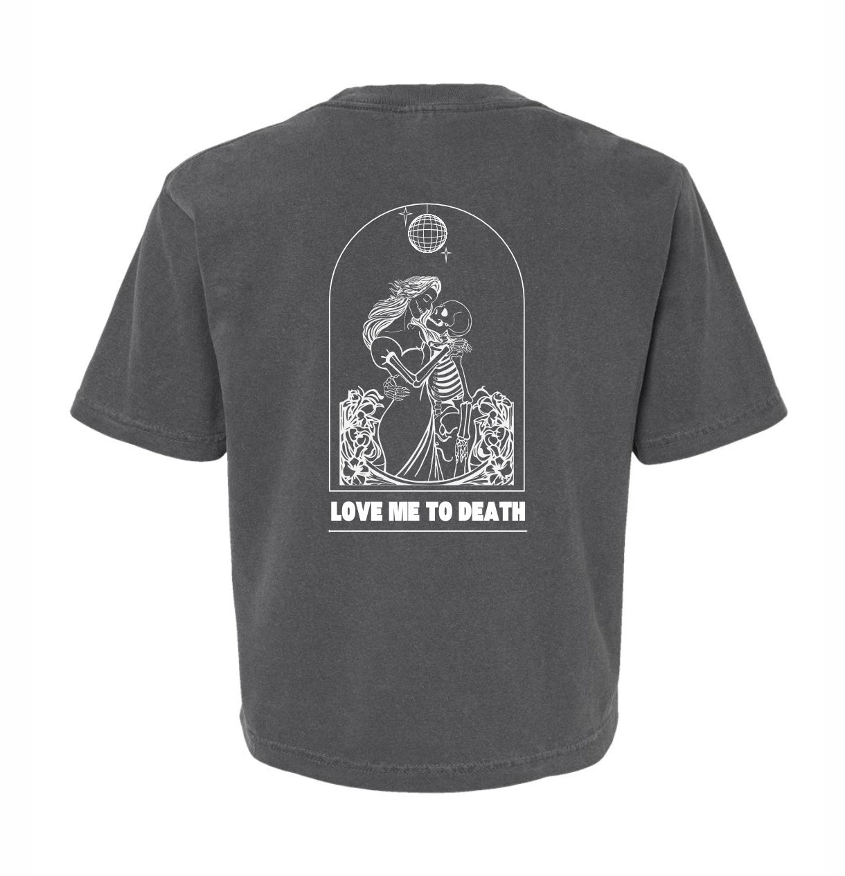 MCB 'Love Me To Death' Women's Comfort Color Heavyweight Boxy T-Shirt