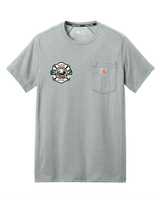 CI FIRE Engine 2 Carhartt Force® Short Sleeve PRINTED Pocket T-Shirt