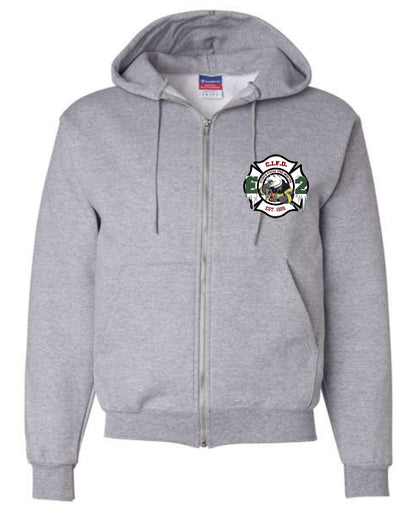 CI FIRE Engine 2 Champion® Powerblend® Full-Zip PRINTED Hoodie