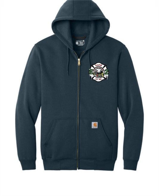 CI FIRE Engine 2 Carhartt ® Midweight Hooded Zip-Front Printed Sweatshirt
