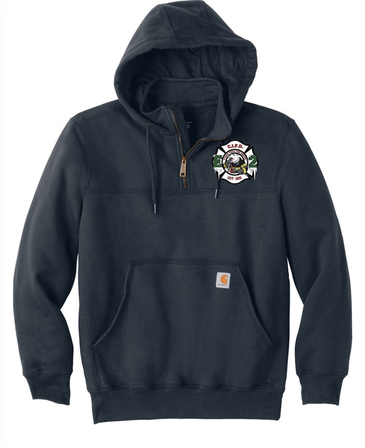 CI FIRE Engine 2 Carhartt ® Rain Defender ® Paxton Heavyweight Hooded Zip Mock PRINTED Sweatshirt