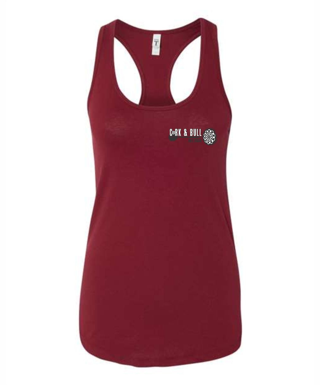 Cork and Bull Women's Ideal Racerback Printed Tank