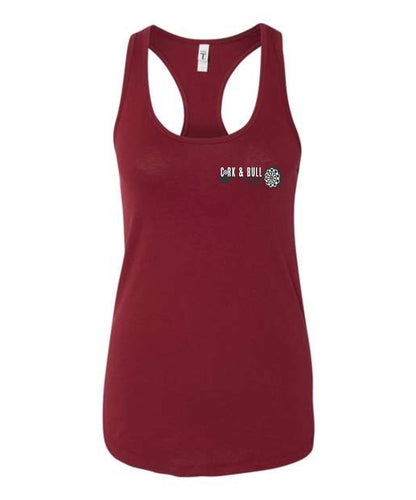 Cork and Bull Women's Ideal Racerback Printed Tank