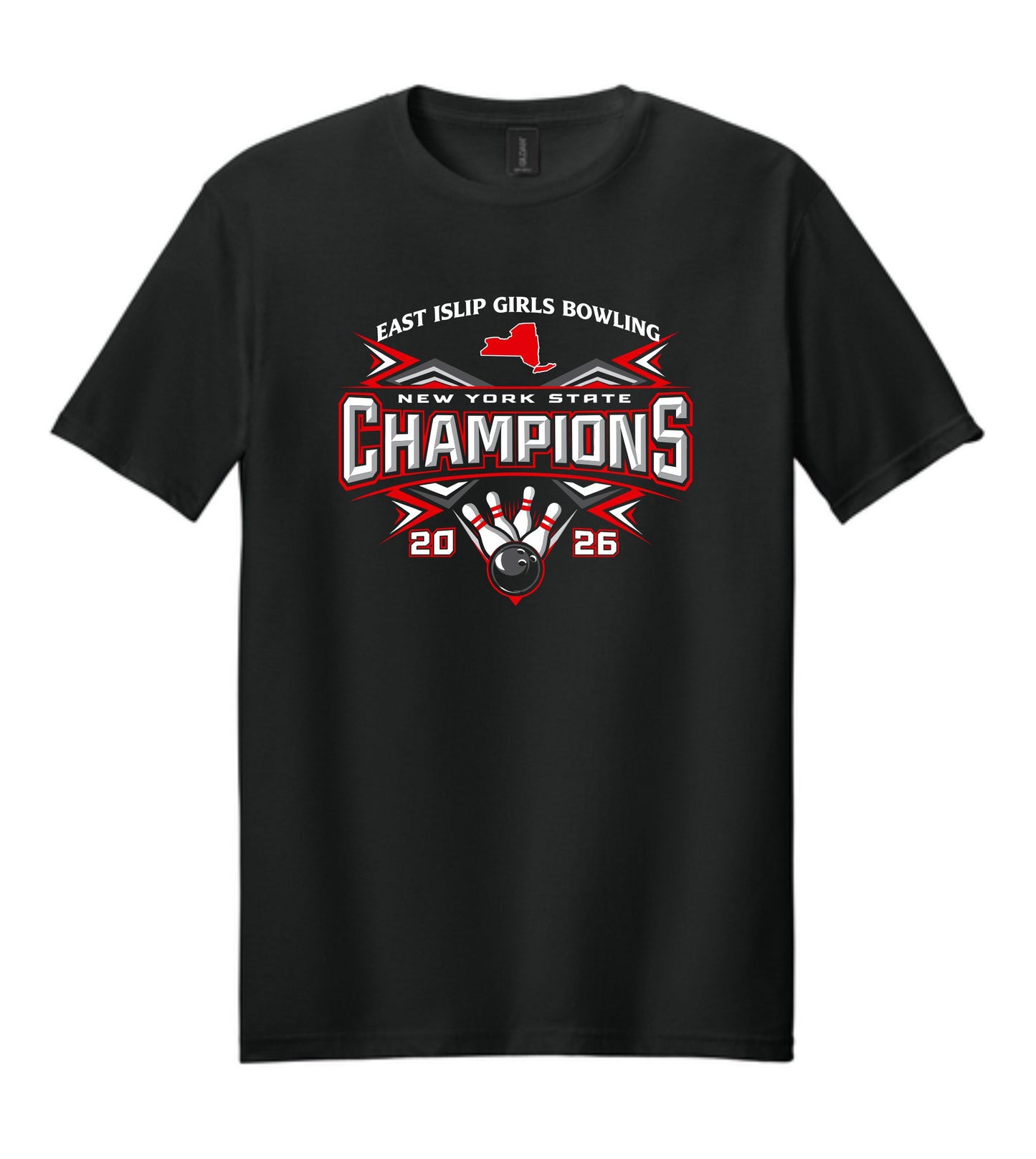 EI Girls Bowling State Champs Printed Tee