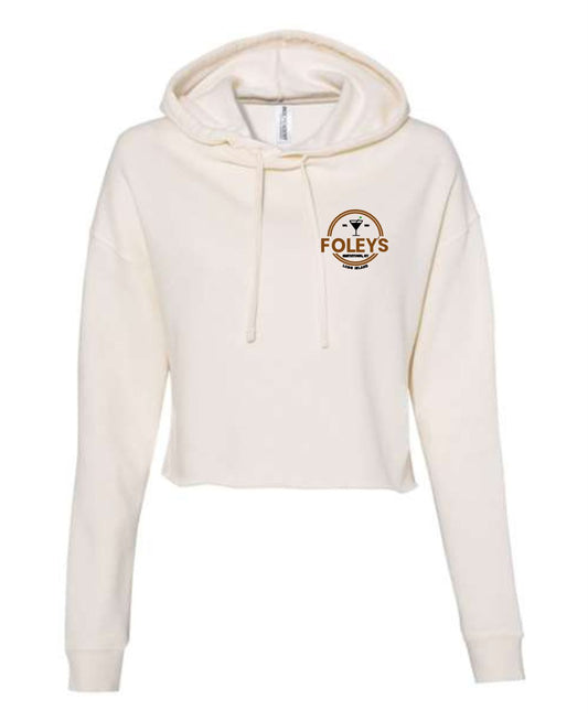 Foleys Printed Crop Top Hoodie