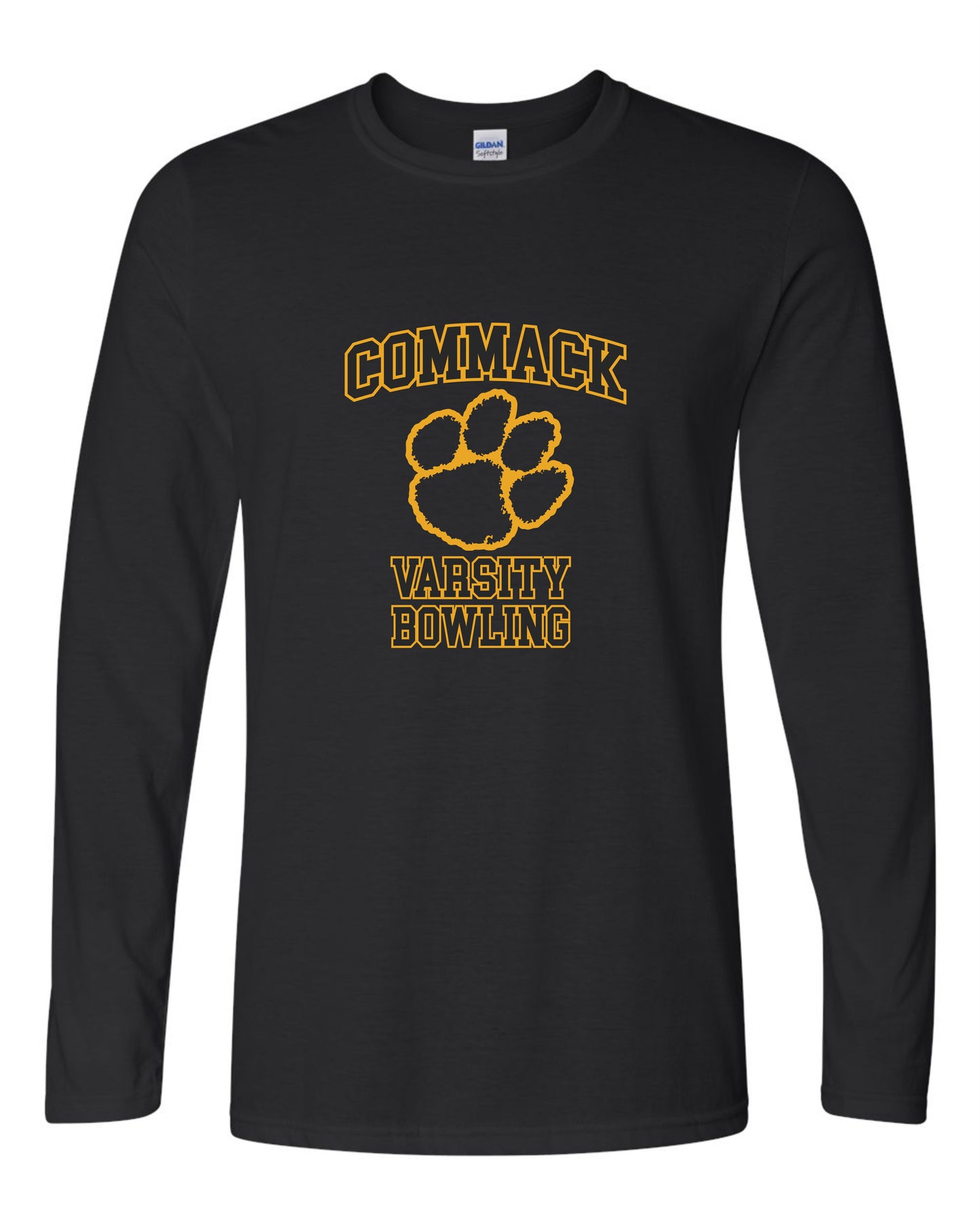 Commack Varsity Bowling Longsleeve Softstyle Printed Tee