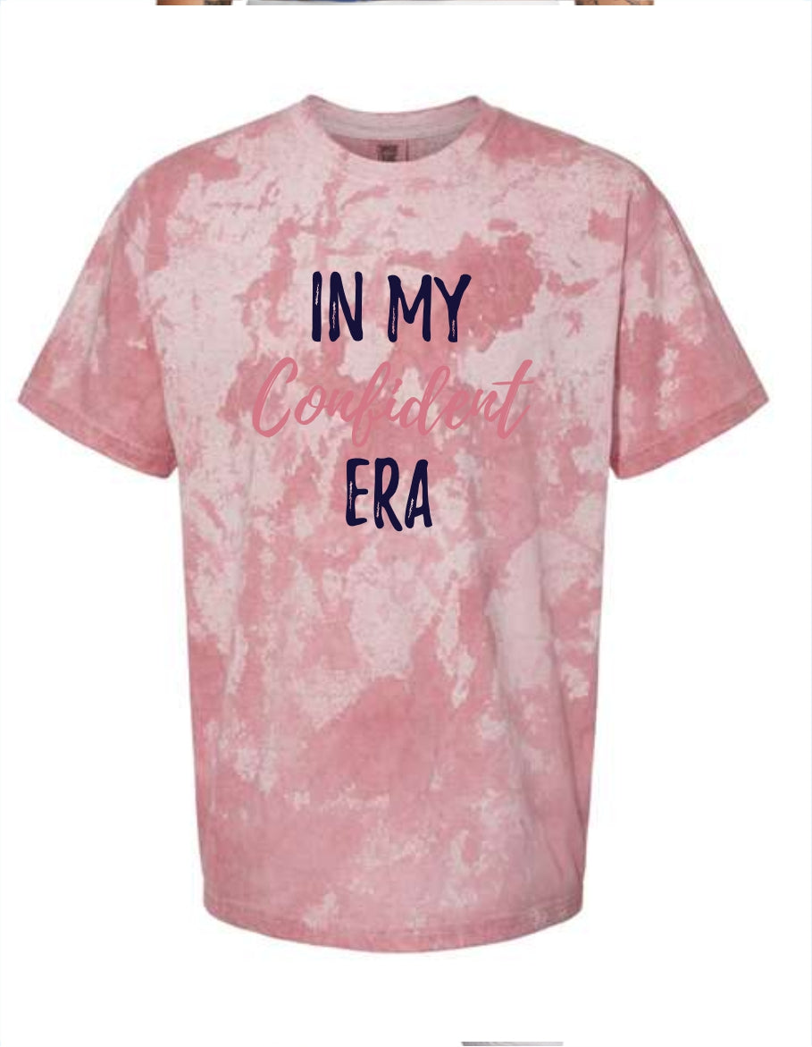 'Confident Era' Tie Dye Printed Tee