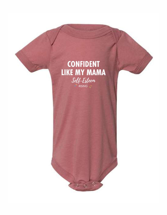 HFF 'Confident Like My Mama' Printed Onesie