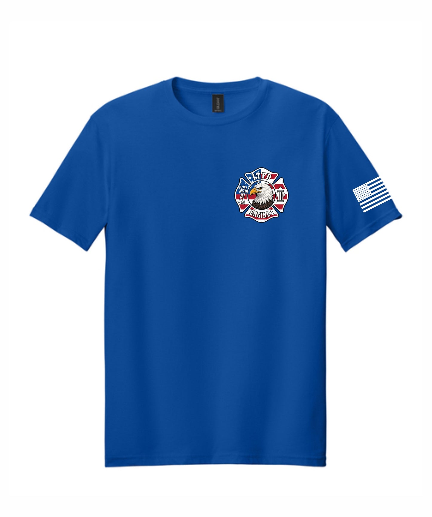 ITFD American Flag Maltese Design Unisex Printed Tee